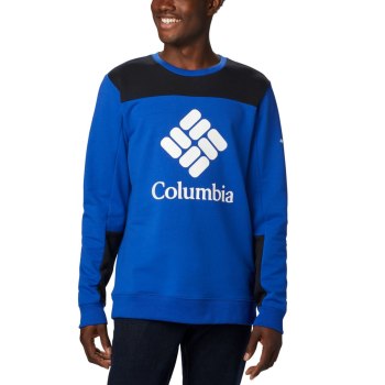 Columbia Muške Majice S Kapuljačom - Lodge Colorblock Crew Tamno Plave | MUGH-83150